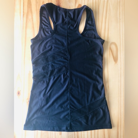 X BY GOTTEX Mesh Racerback Tank Top Women’s Workout Athletic Black Sz M - Picture 4 of 4